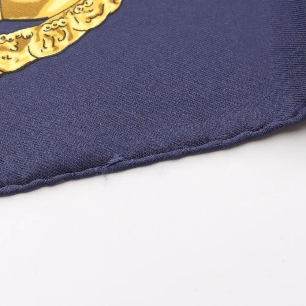 HERMES Authentic White Silk Scarf - Picture 5 of 7